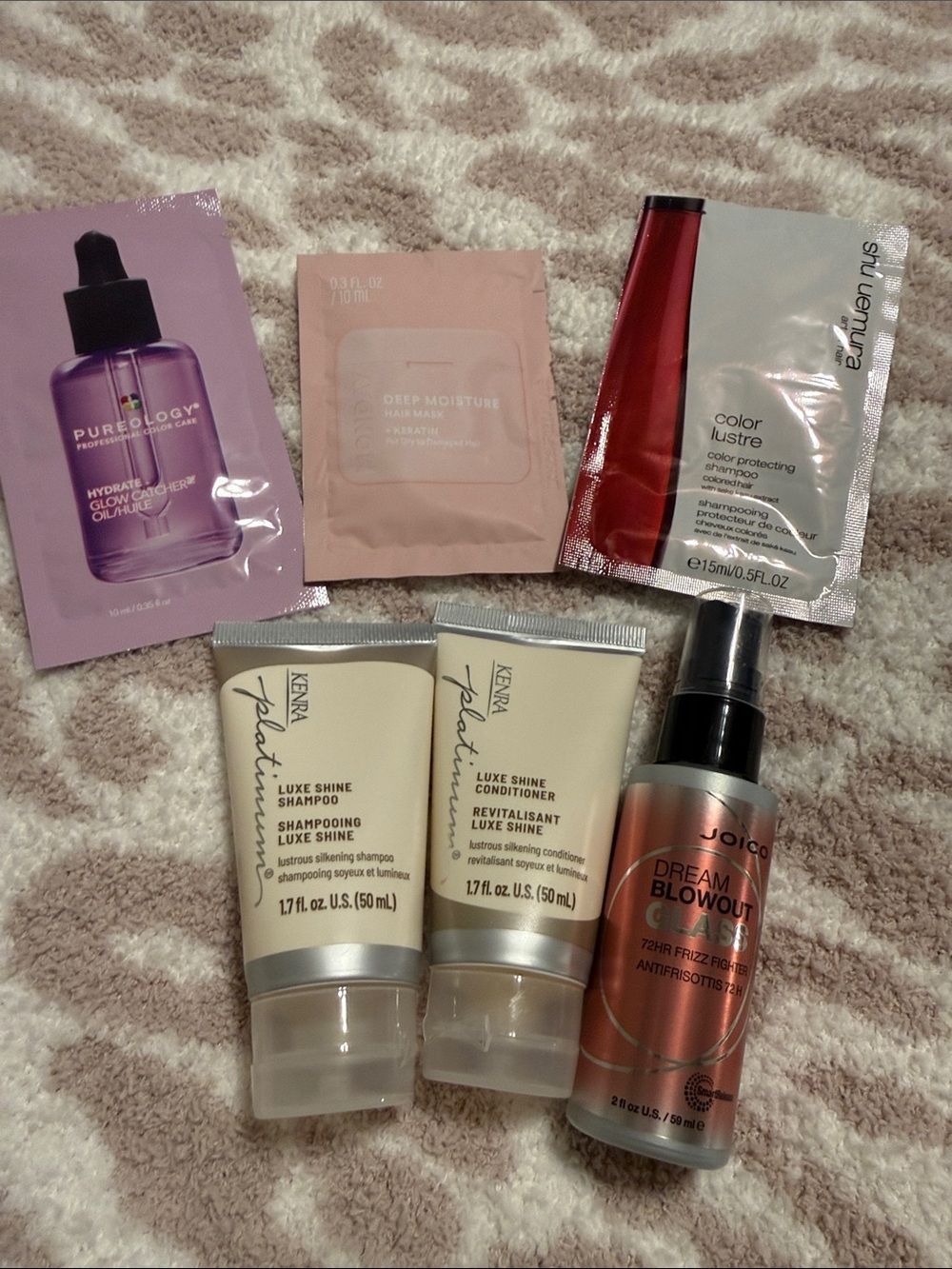 Kenra Travel Shampoo and Conditioner + Hair Care Sample Set